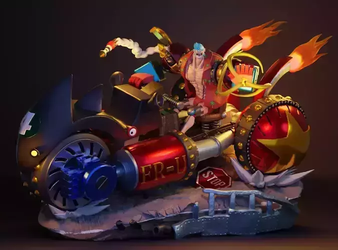 FRANKY - ONE PIECE - IMPRESSAO 3D 3D print model