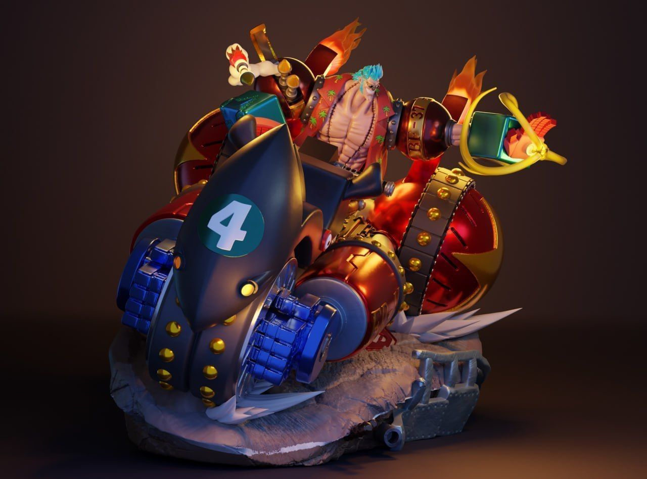 FRANKY - ONE PIECE - IMPRESSAO 3D 3D print model_1