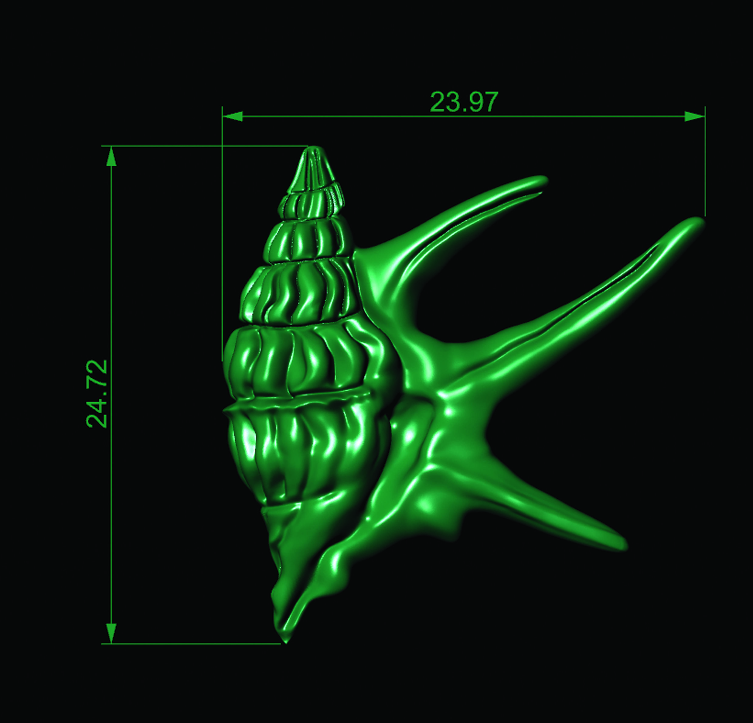 Sea Shell  3D print model_22