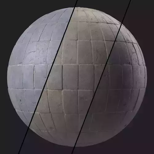 Pavement Materials 104- Concrete Paving - Sbsar Pbr 4k Seamless Texture