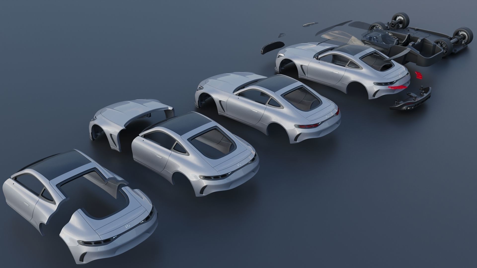 Mercedes AMG GT 63 Coupe 2025 3D print model_13