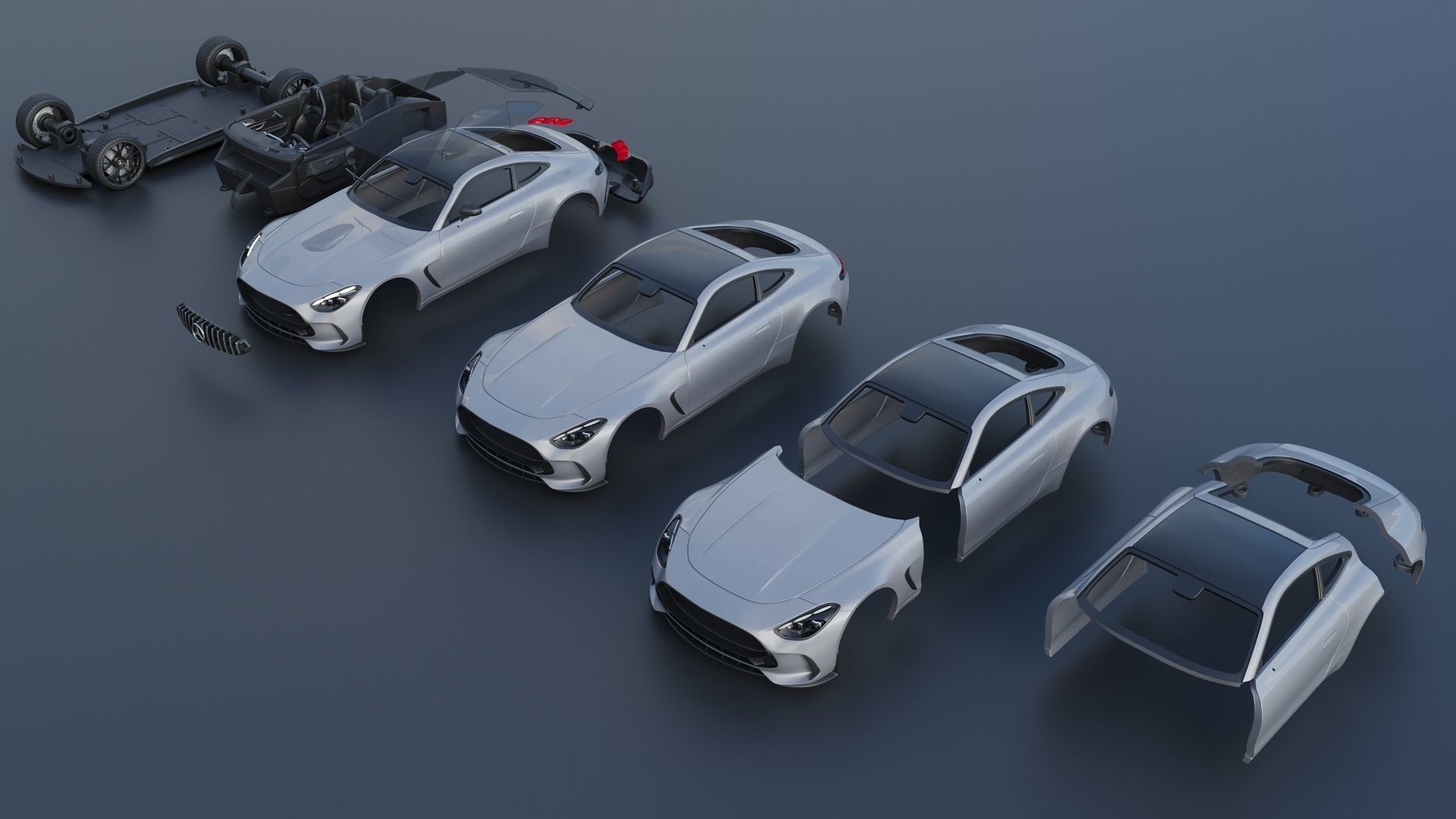 Mercedes AMG GT 63 Coupe 2025 3D print model_11