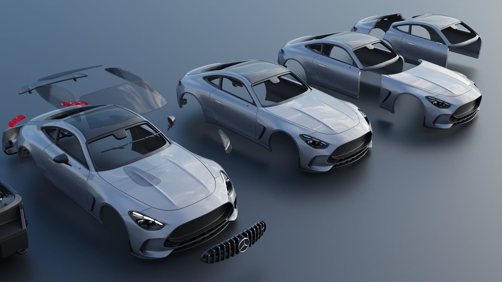 Mercedes AMG GT 63 Coupe 2025 3D print model_16