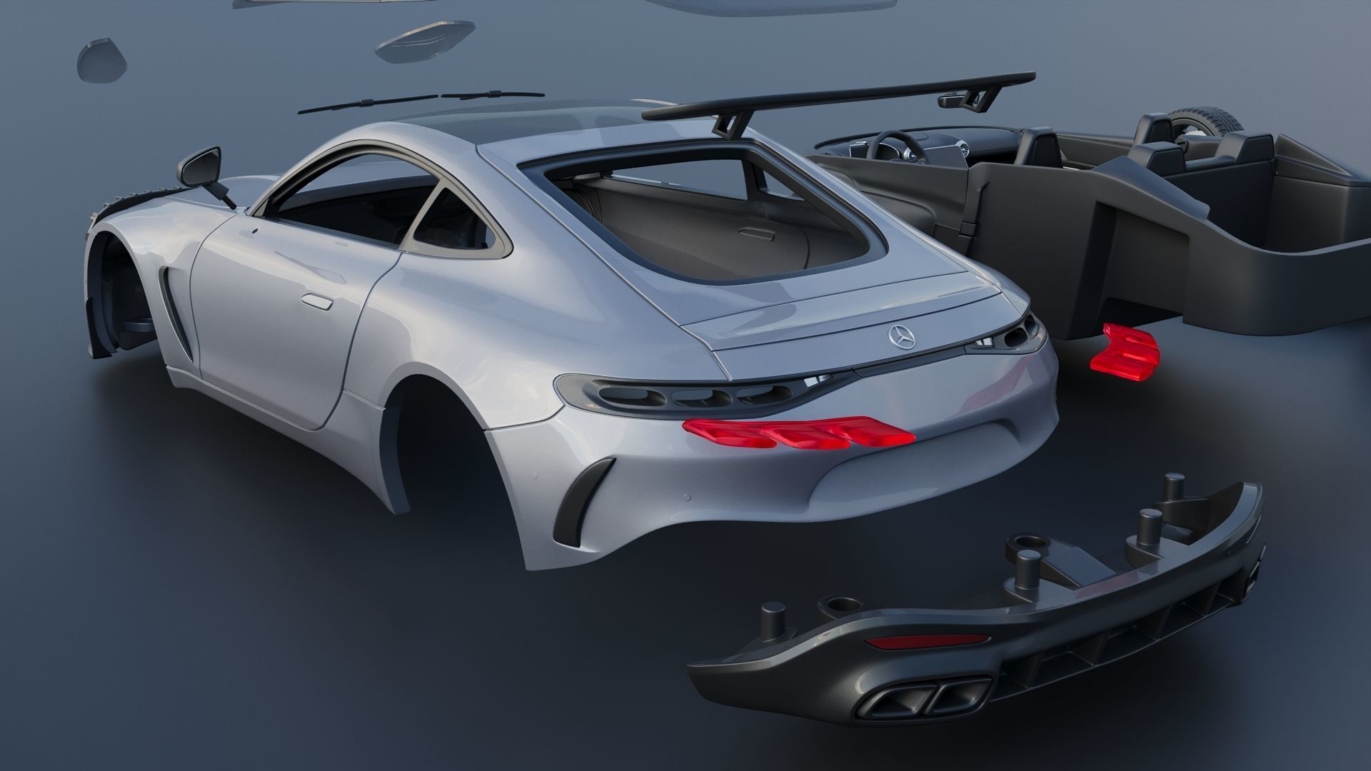 Mercedes AMG GT 63 Coupe 2025 3D print model_14