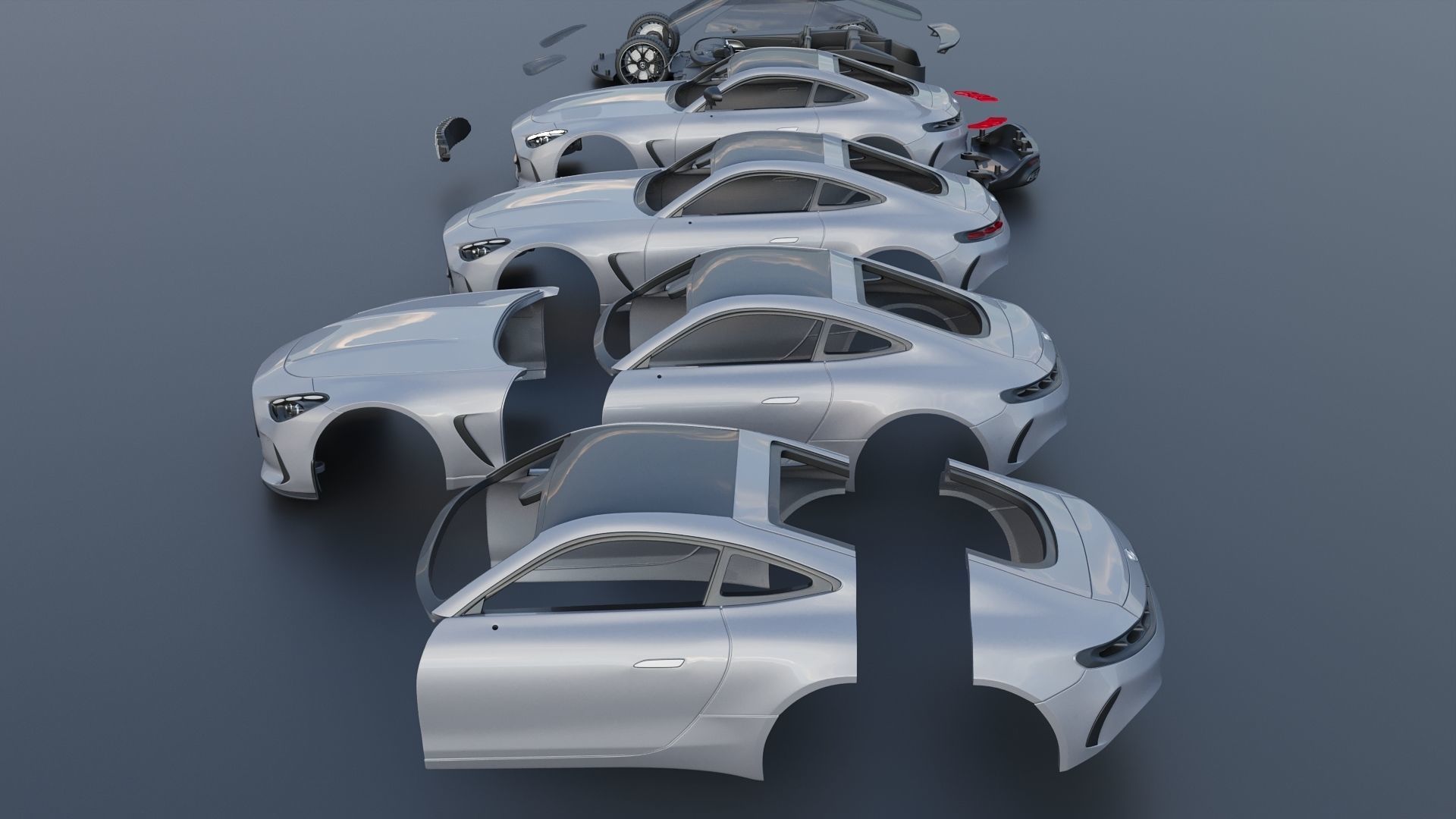 Mercedes AMG GT 63 Coupe 2025 3D print model_12