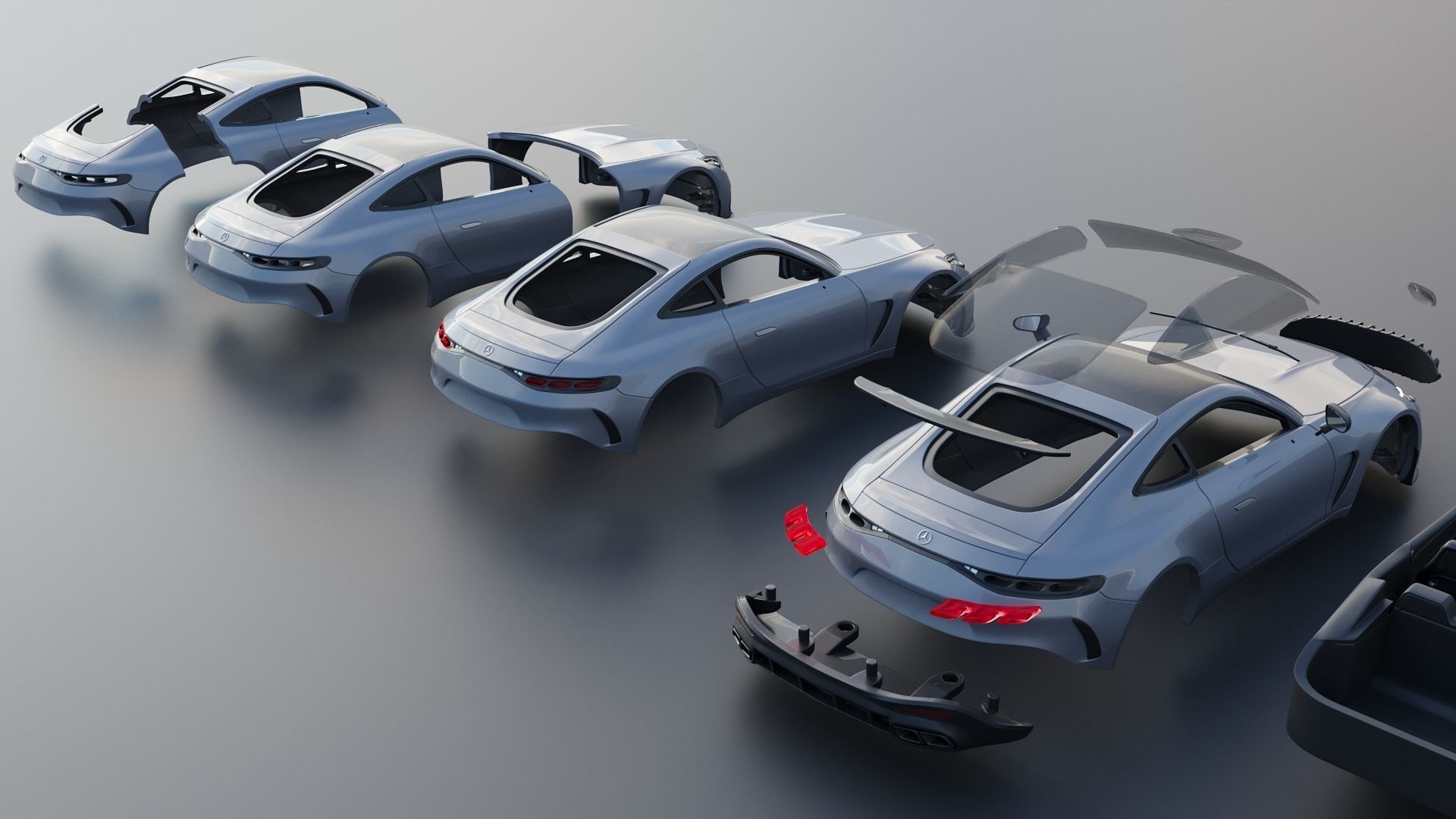 Mercedes AMG GT 63 Coupe 2025 3D print model_15