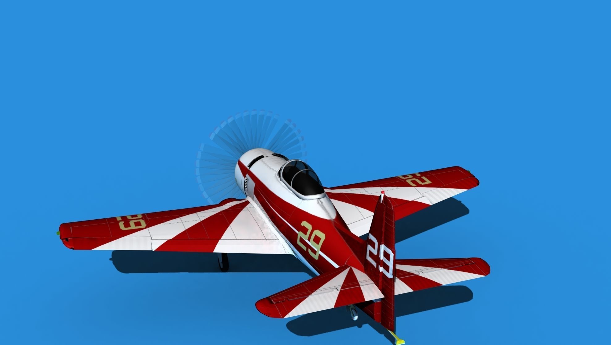 Grumman F8F-2 Bearcat V16 3D model_7
