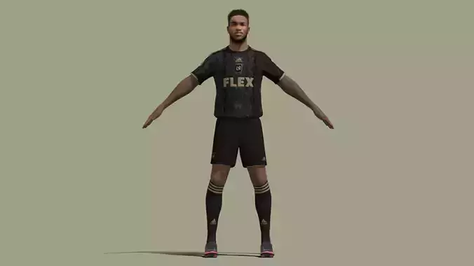 T-Pose Rigged Jose Cifuentes Los Angeles FC