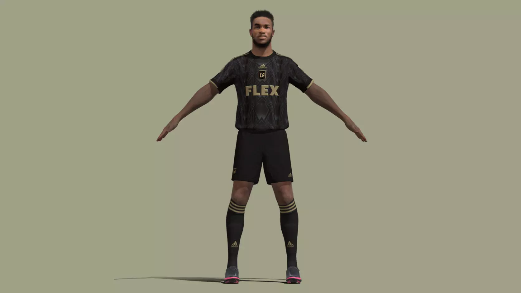 T-Pose Rigged Jose Cifuentes Los Angeles FC 3D model