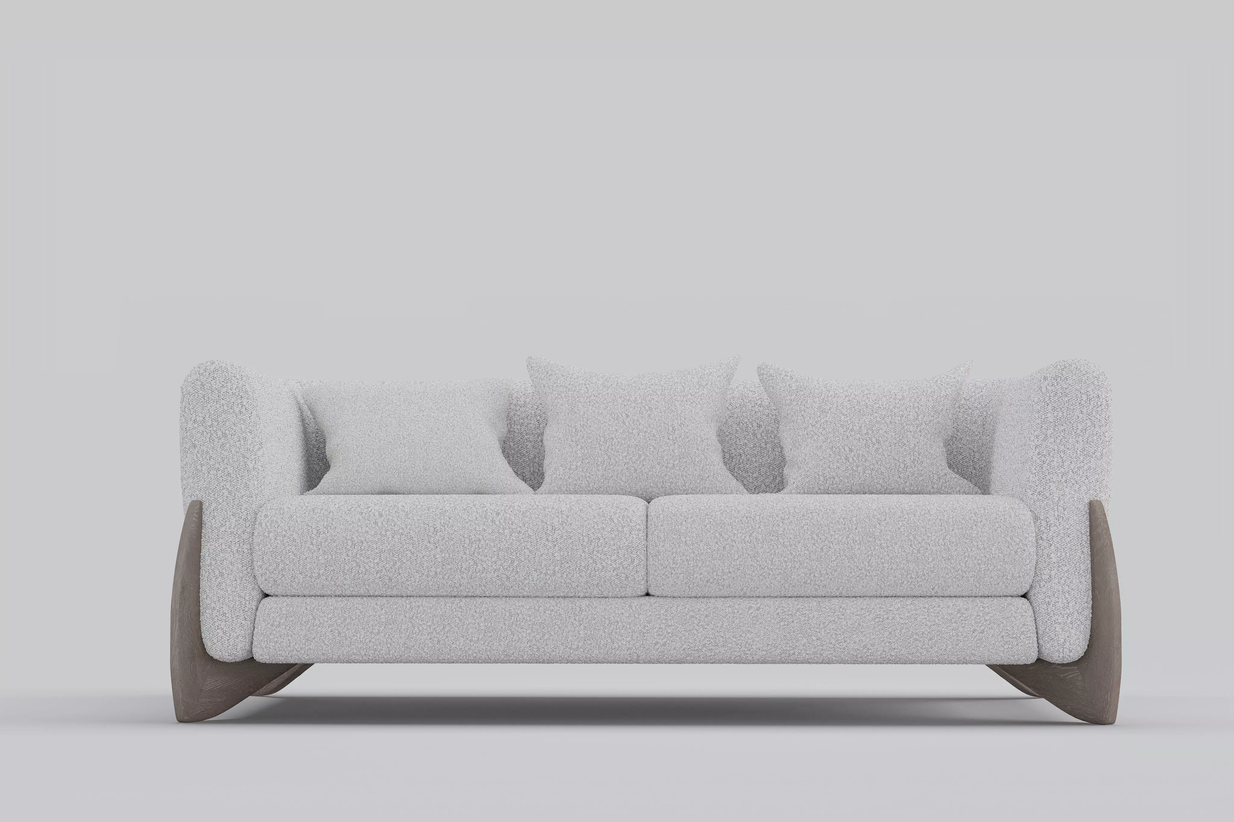 Sofa boucle Furnishings Set 3D model_0