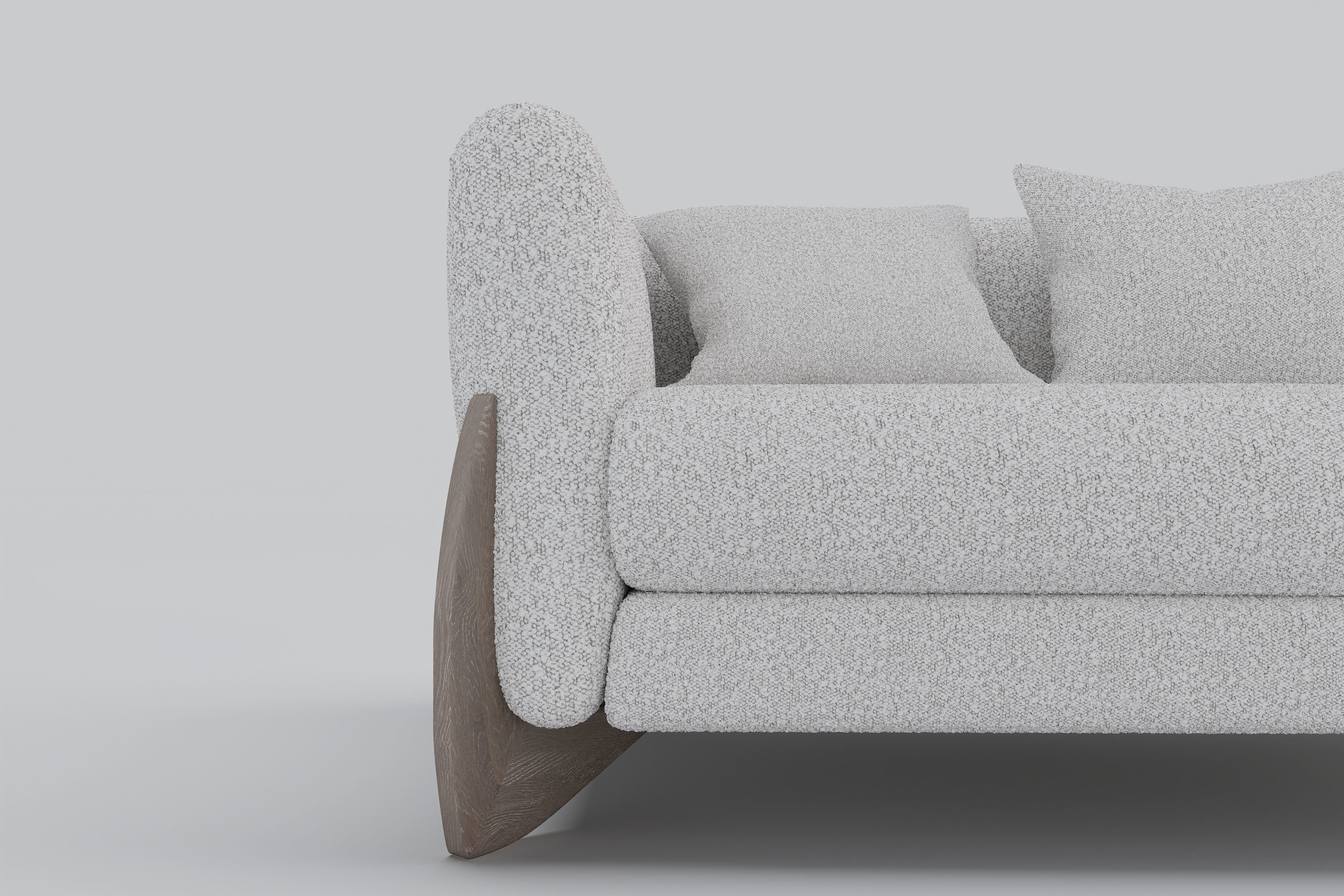 Sofa boucle Furnishings Set 3D model_9