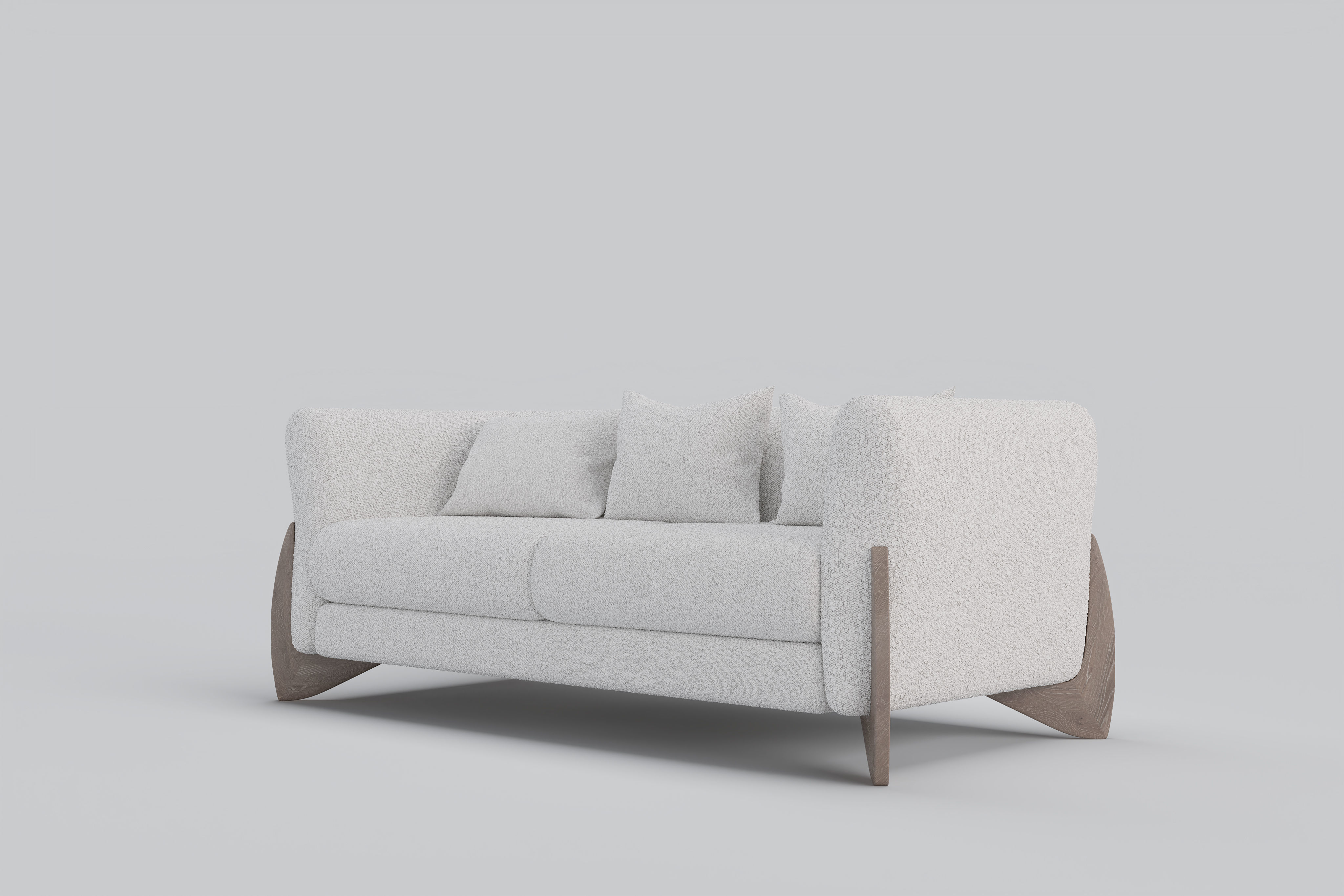 Sofa boucle Furnishings Set 3D model_6