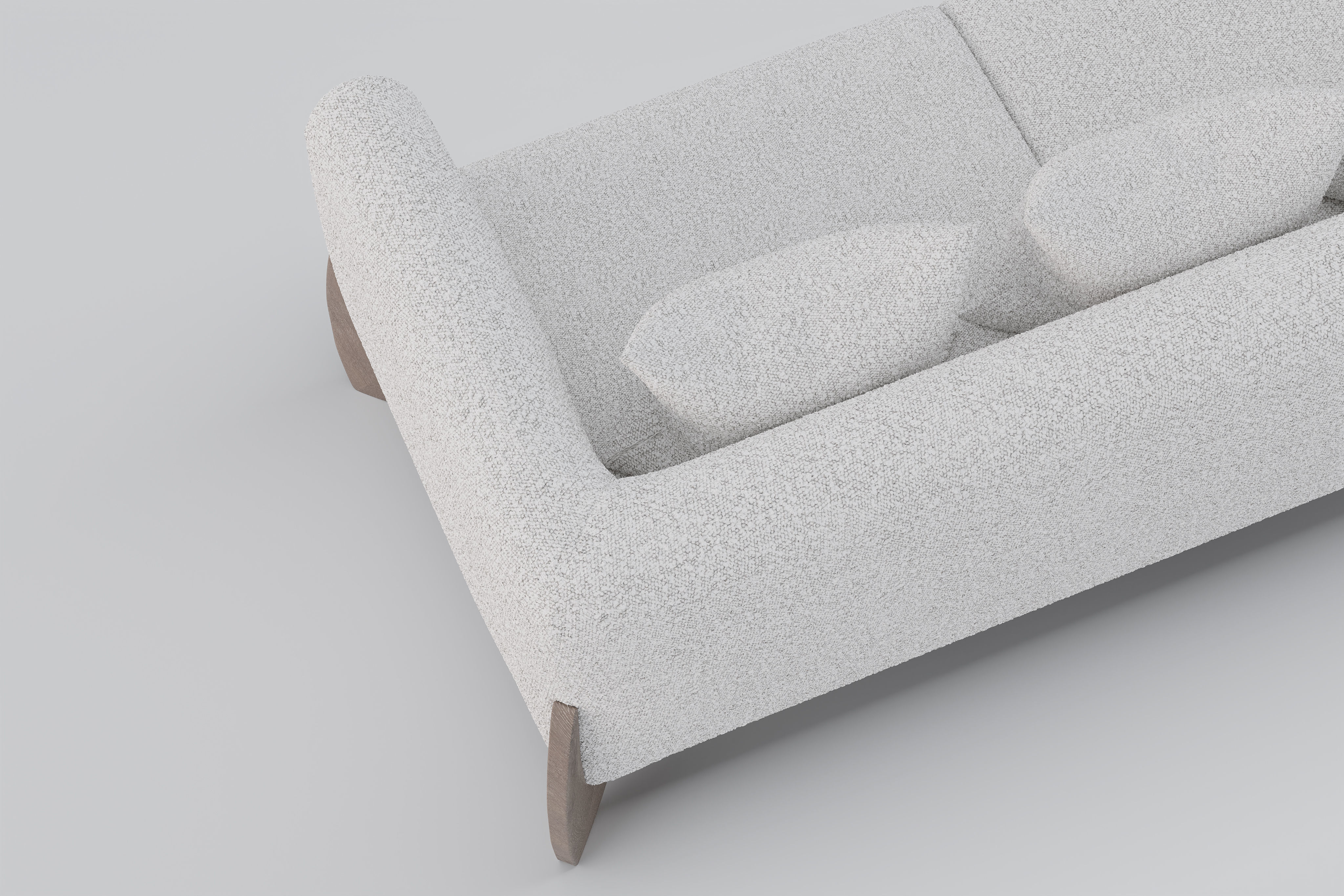 Sofa boucle Furnishings Set 3D model_7