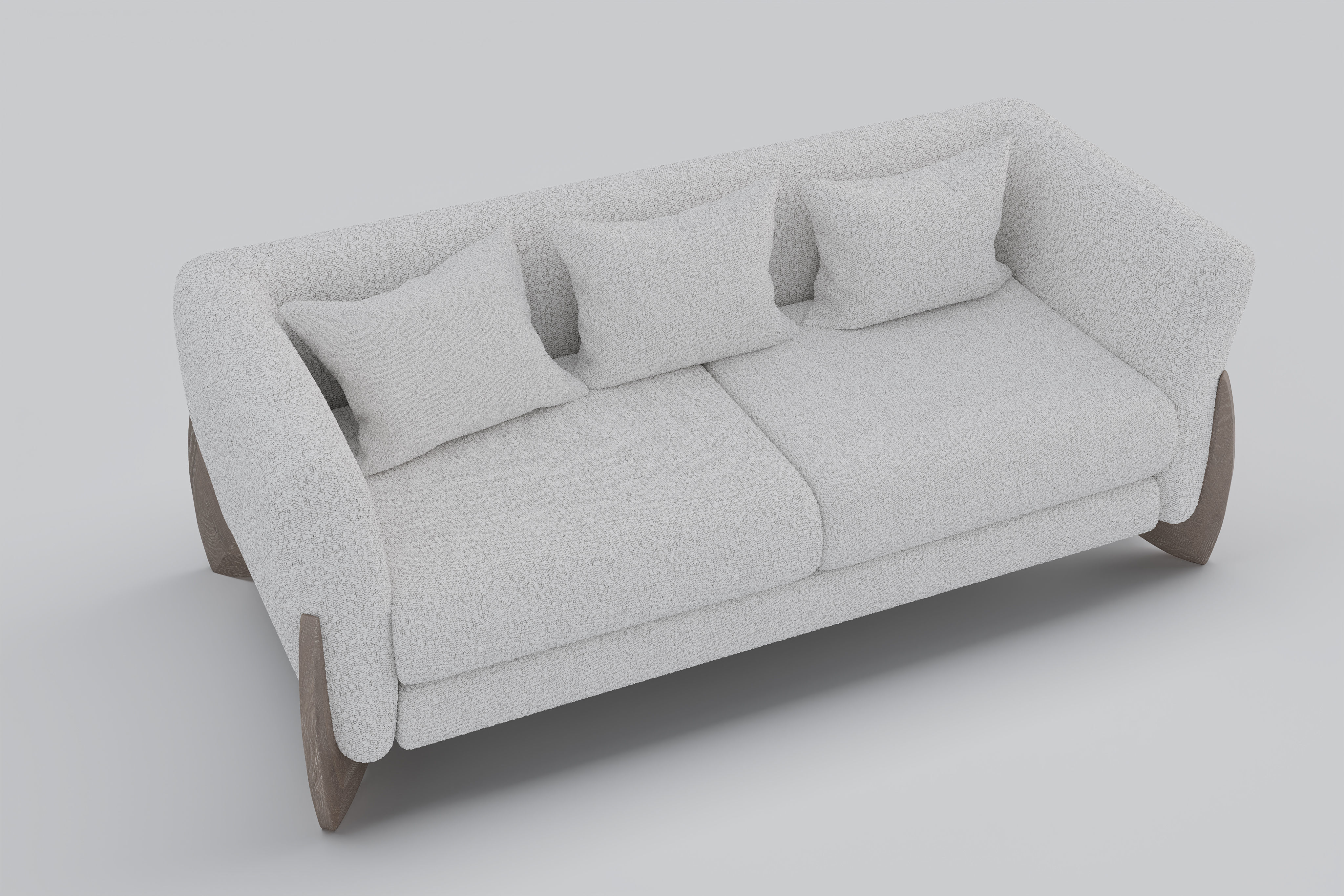 Sofa boucle Furnishings Set 3D model_8