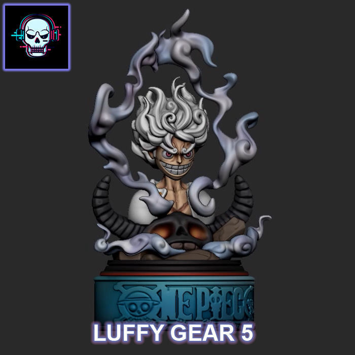 LUFFY GEAR 5 -NIKA- STATUE ONE PIECE 3D print model_2