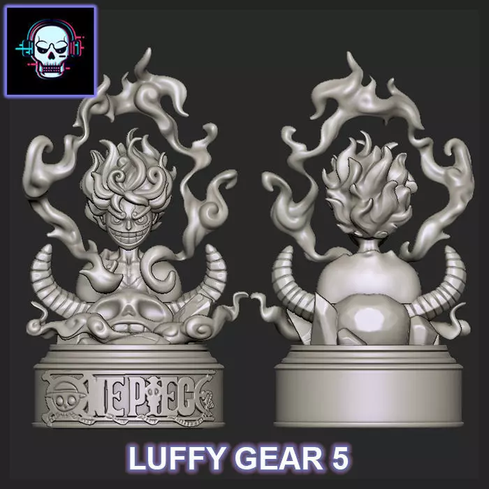 LUFFY GEAR 5 -NIKA- STATUE ONE PIECE 3D print model_0
