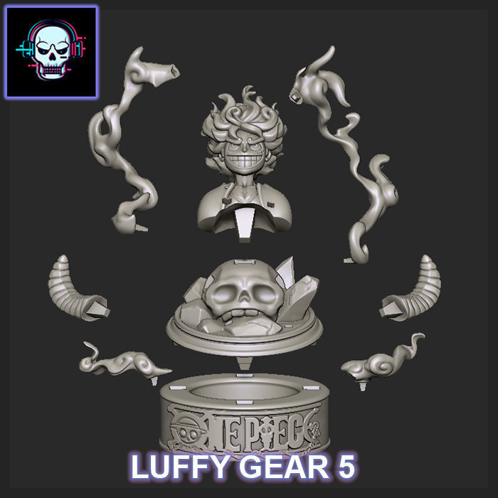 LUFFY GEAR 5 -NIKA- STATUE ONE PIECE 3D print model_1