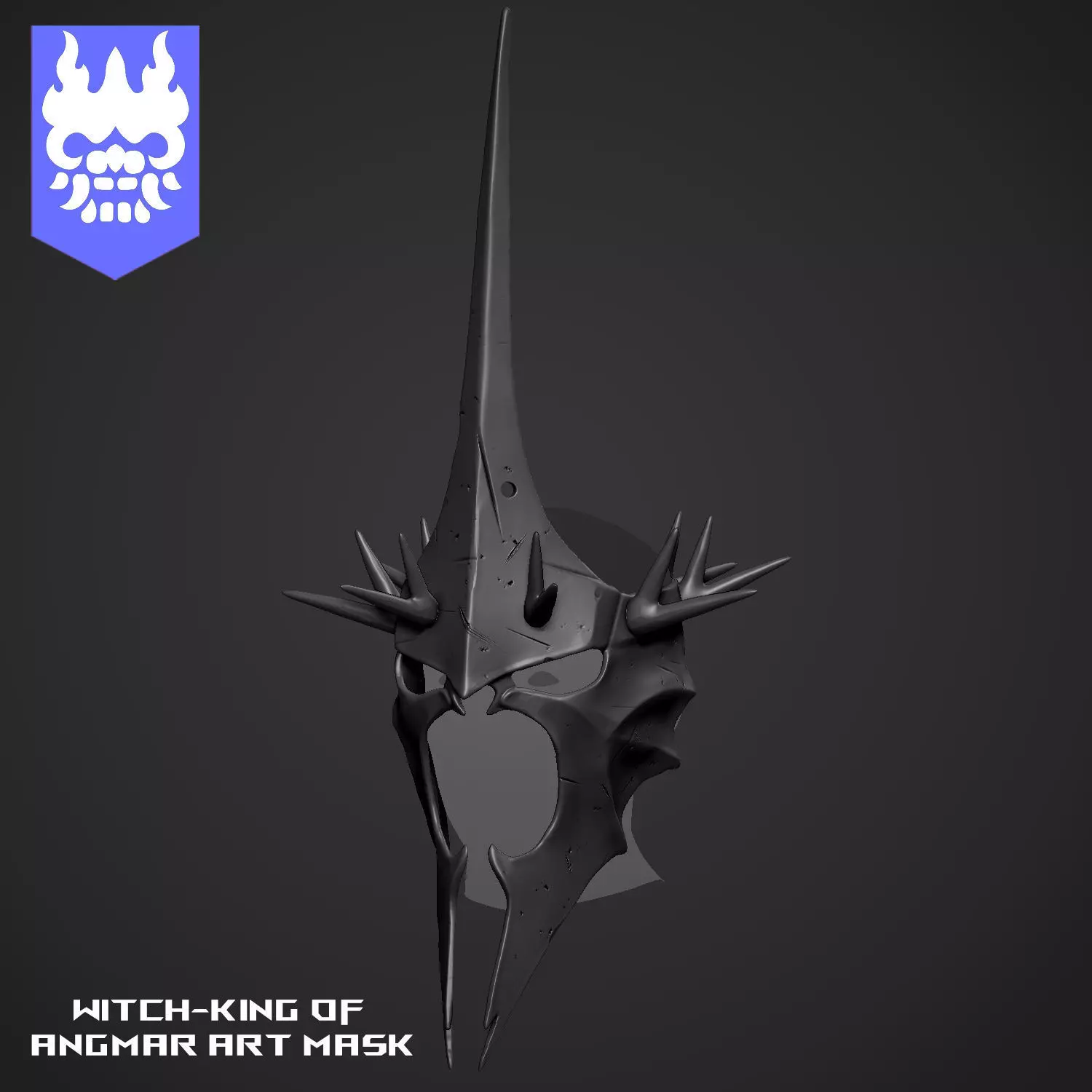 LORD OF THE RINGS WITCH-KING OF ANGMAR ART MASK 3D print model_0