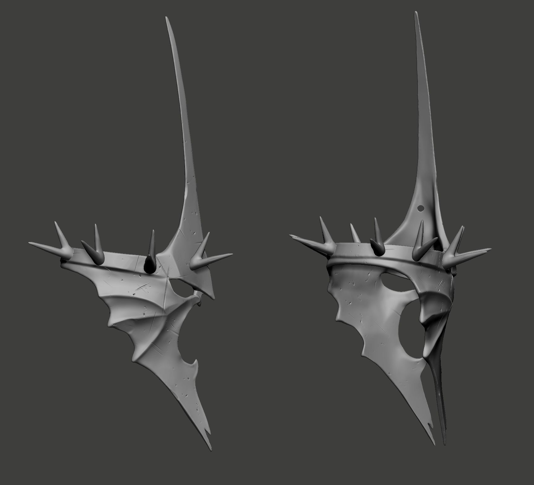 LORD OF THE RINGS WITCH-KING OF ANGMAR ART MASK 3D print model_3