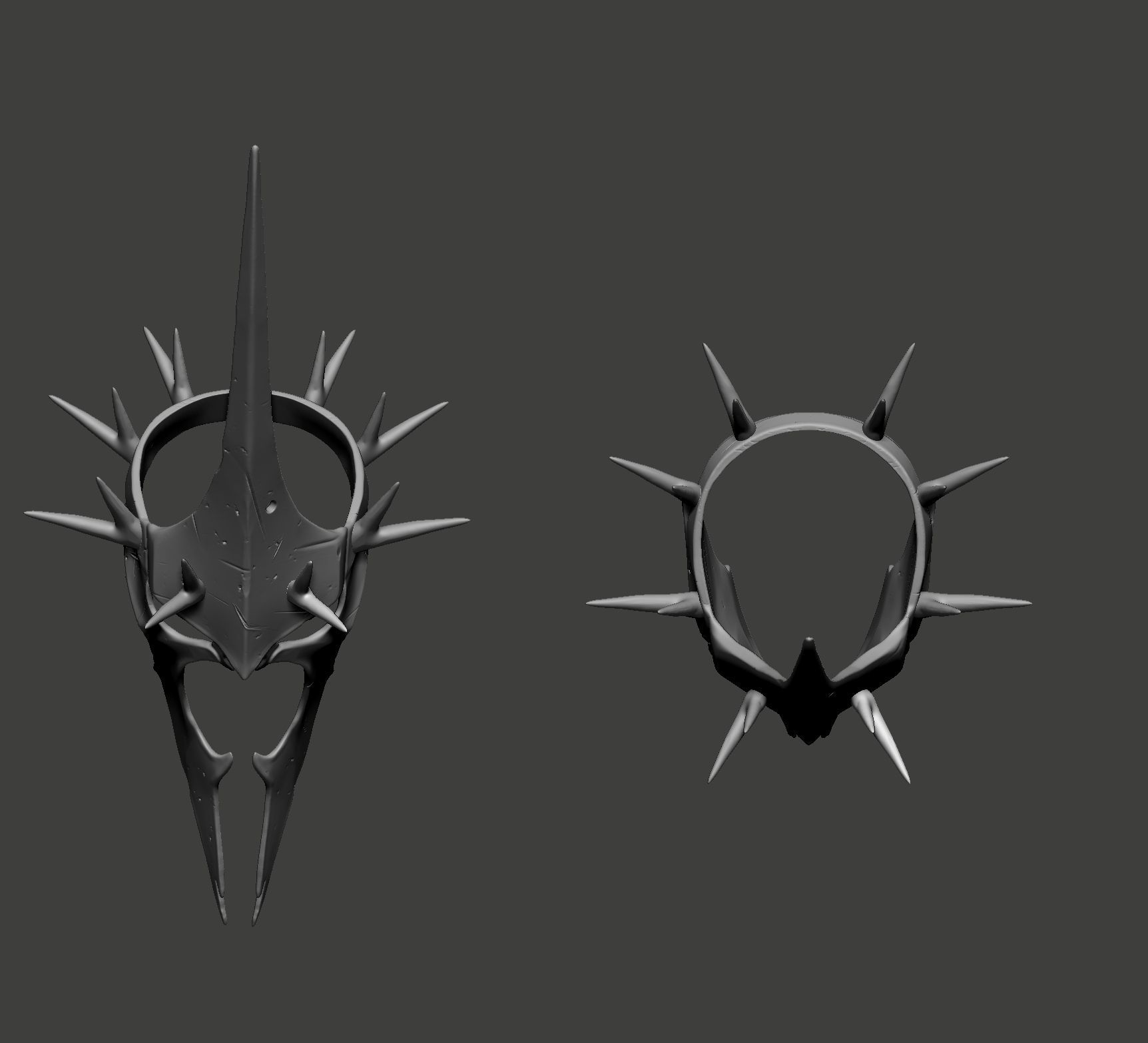 LORD OF THE RINGS WITCH-KING OF ANGMAR ART MASK 3D print model_5