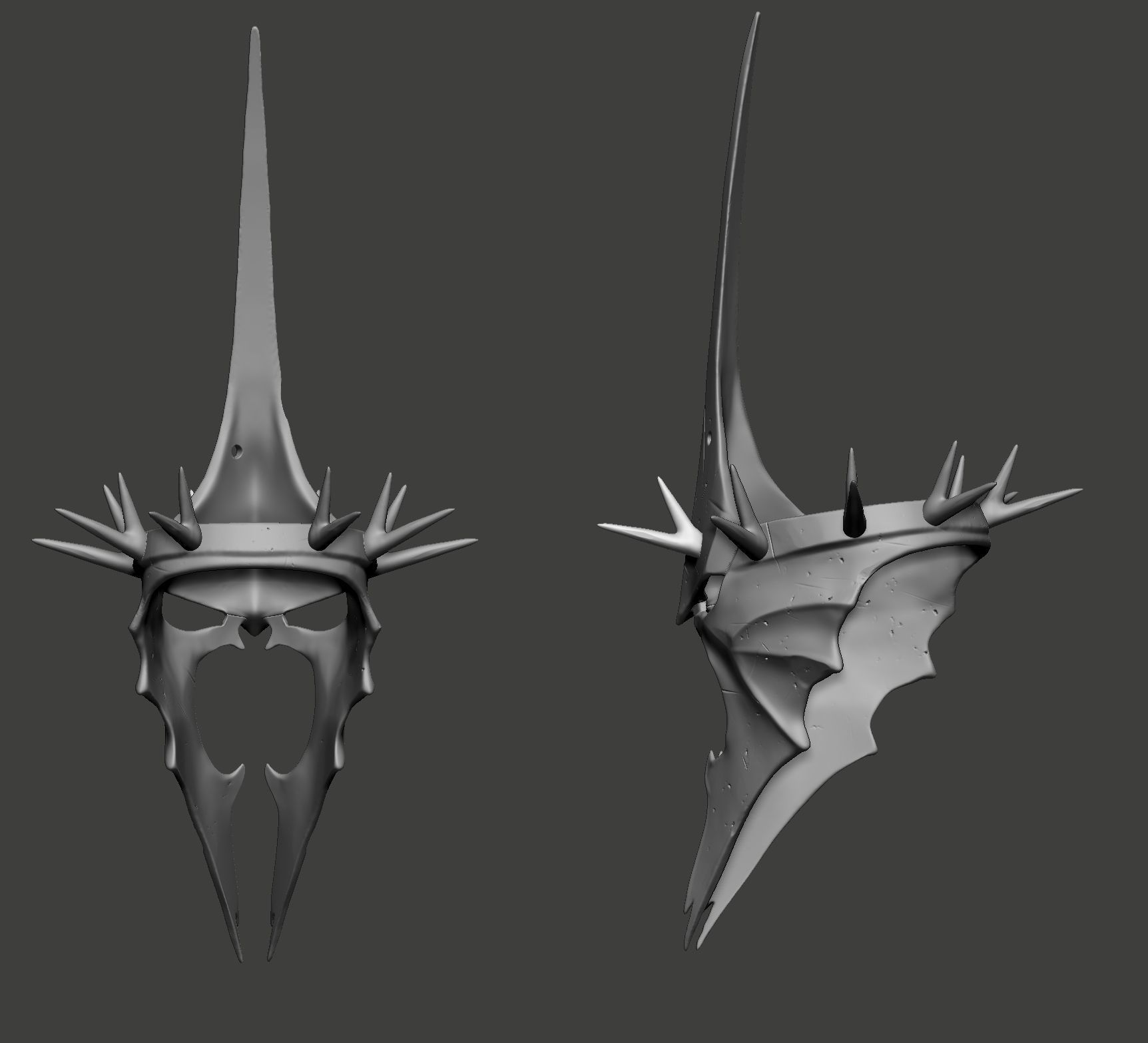 LORD OF THE RINGS WITCH-KING OF ANGMAR ART MASK 3D print model_4