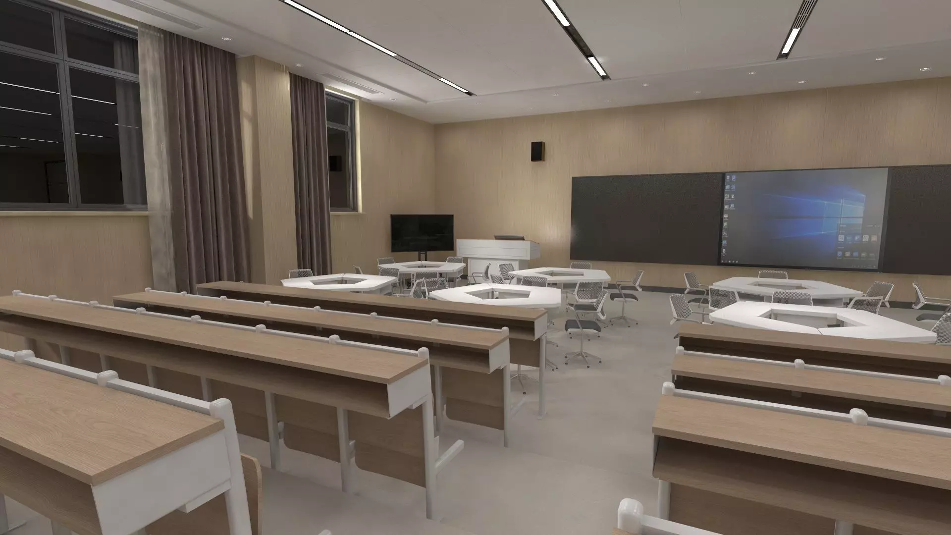 Multimedia Ladder Classroom 3D model