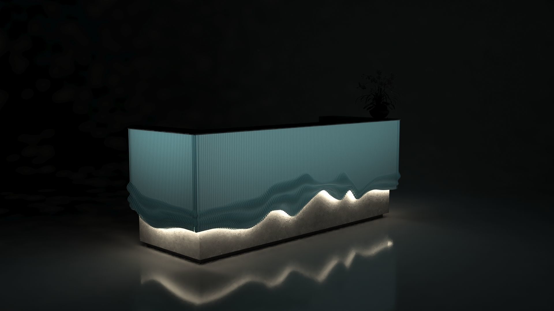 RECEPTION COUNTER 084 3D model_2