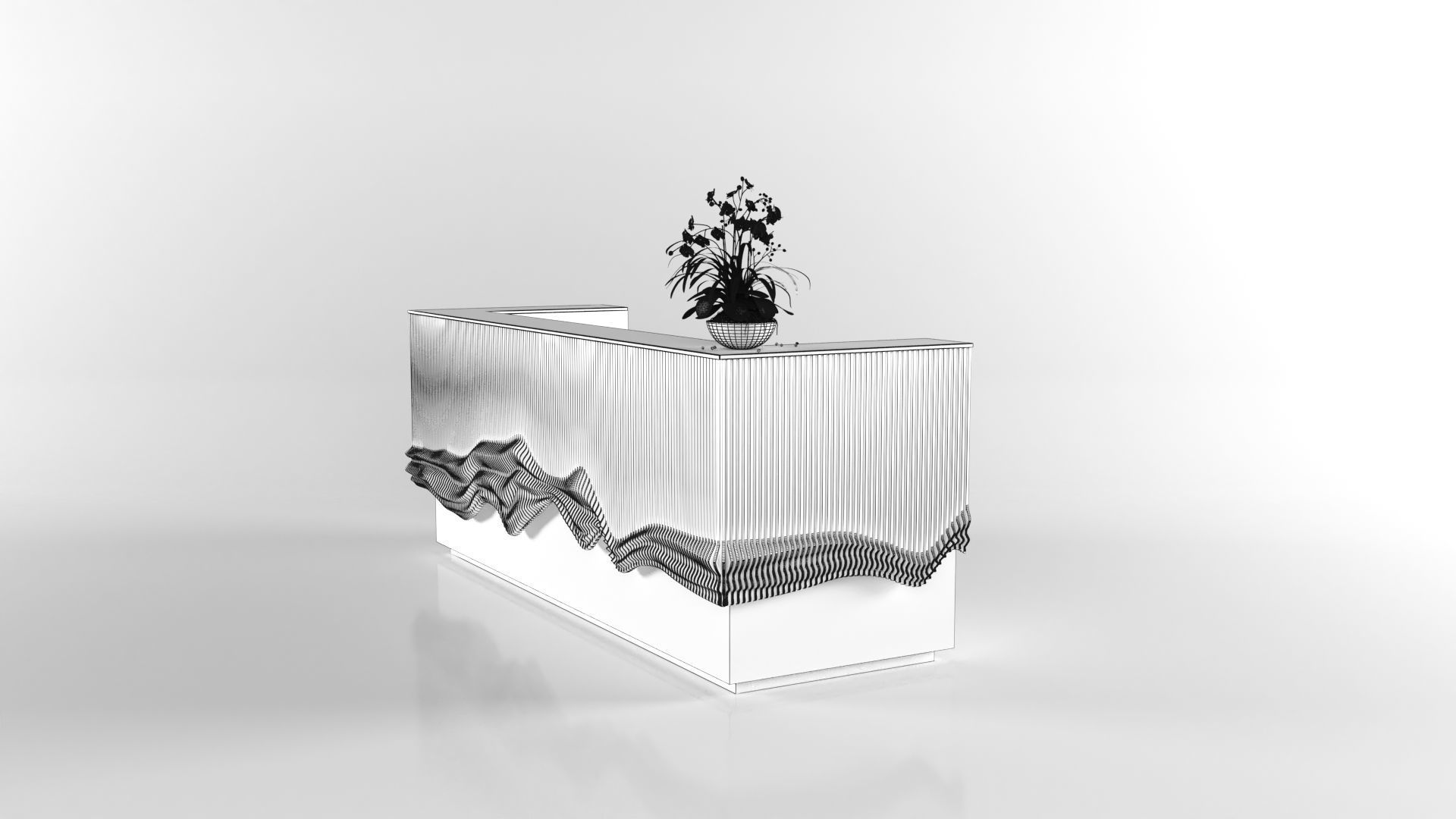 RECEPTION COUNTER 084 3D model_14