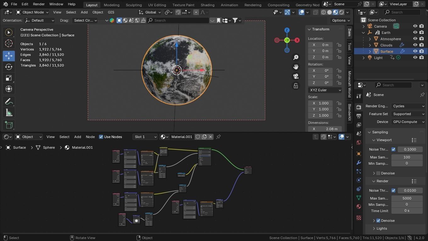 Earth Realistic - Day and Night Mode 3D model_2