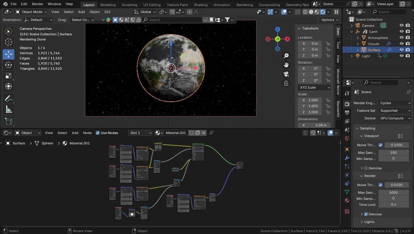Earth Realistic - Day and Night Mode 3D model_1