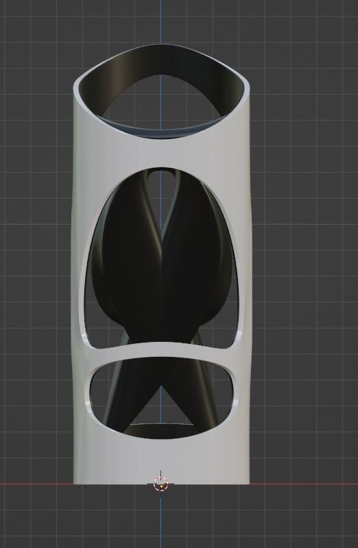 modern chair Low-poly 3D model_2