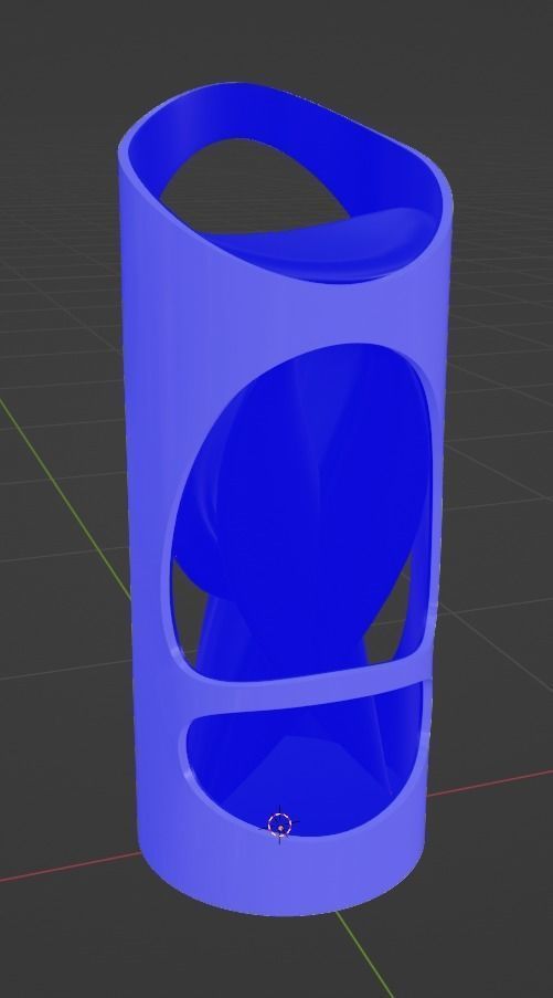 modern chair Low-poly 3D model_4