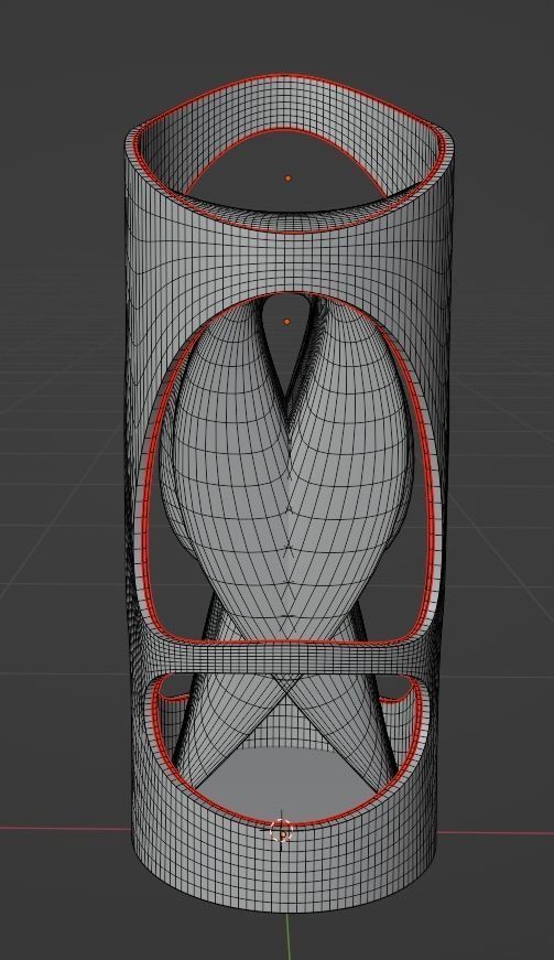 modern chair Low-poly 3D model_3