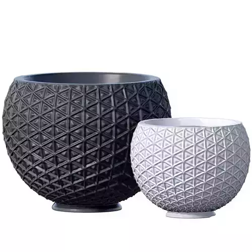 Decorative Floor Relief Flower Vase Urn Pot ArtDeco