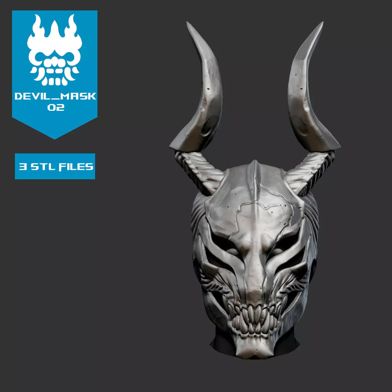 DEVIL-MASK-02 Free 3D print model