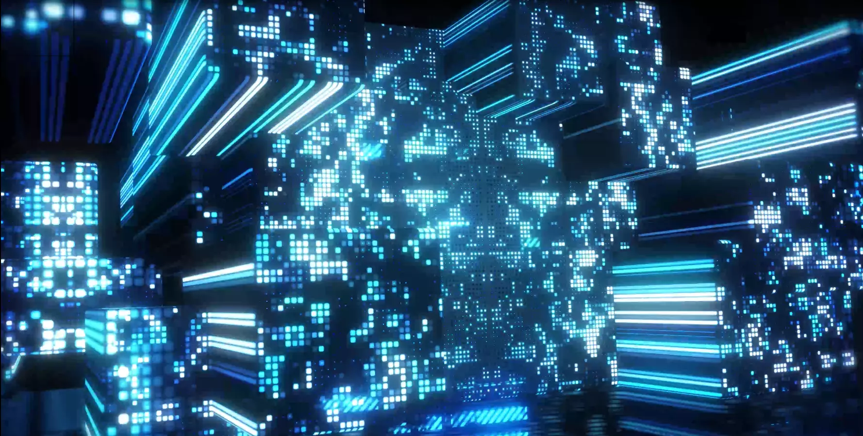 3D future matrix technology information effects 3D model_0