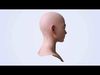 Asian Female Head Base Mesh Metahuman Topology v3 3D model_1