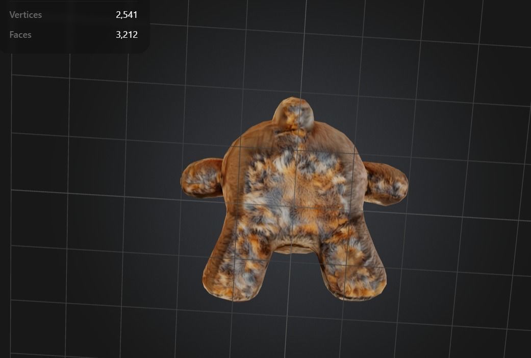 Free Teddy Bear Plushie toy Free low-poly 3D model_3