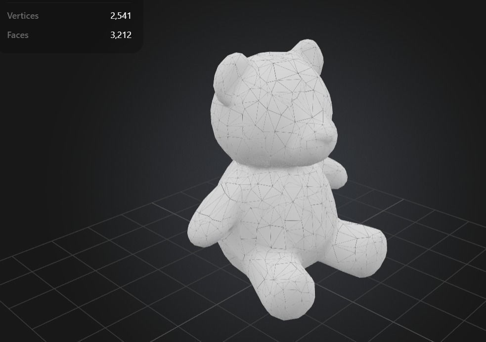 Free Teddy Bear Plushie toy Free low-poly 3D model_4