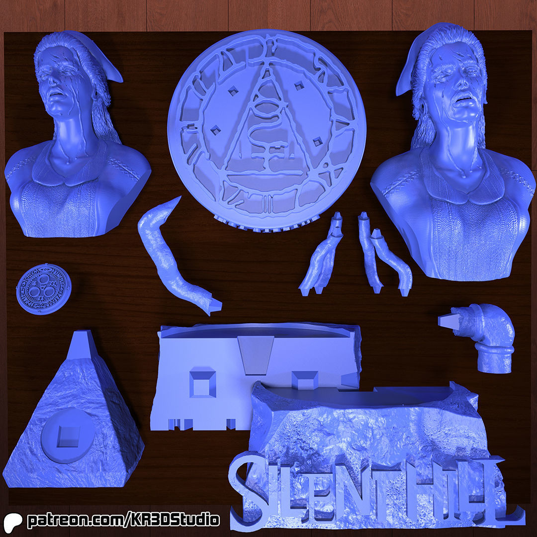 LISA GARLAND - SILENT HILL - SIMPLE AND SPECIAL BUST 3D print model_3