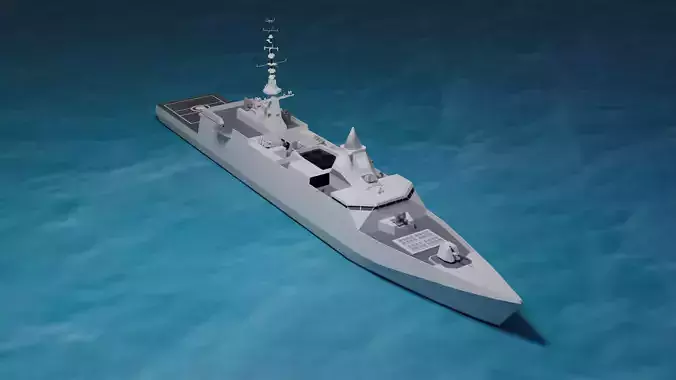FFG-X Concept  Low-poly 3D model