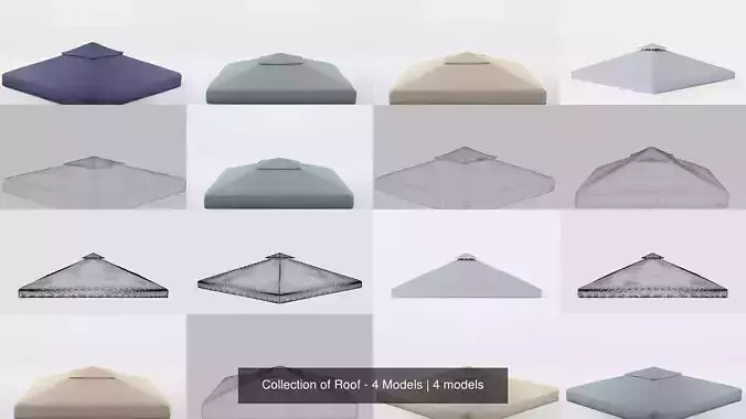 Collection of Roof - 4 Models 