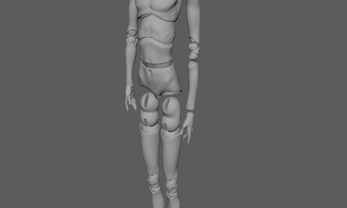 BJD doll boy Lemuel ball joint doll 3D print model_23