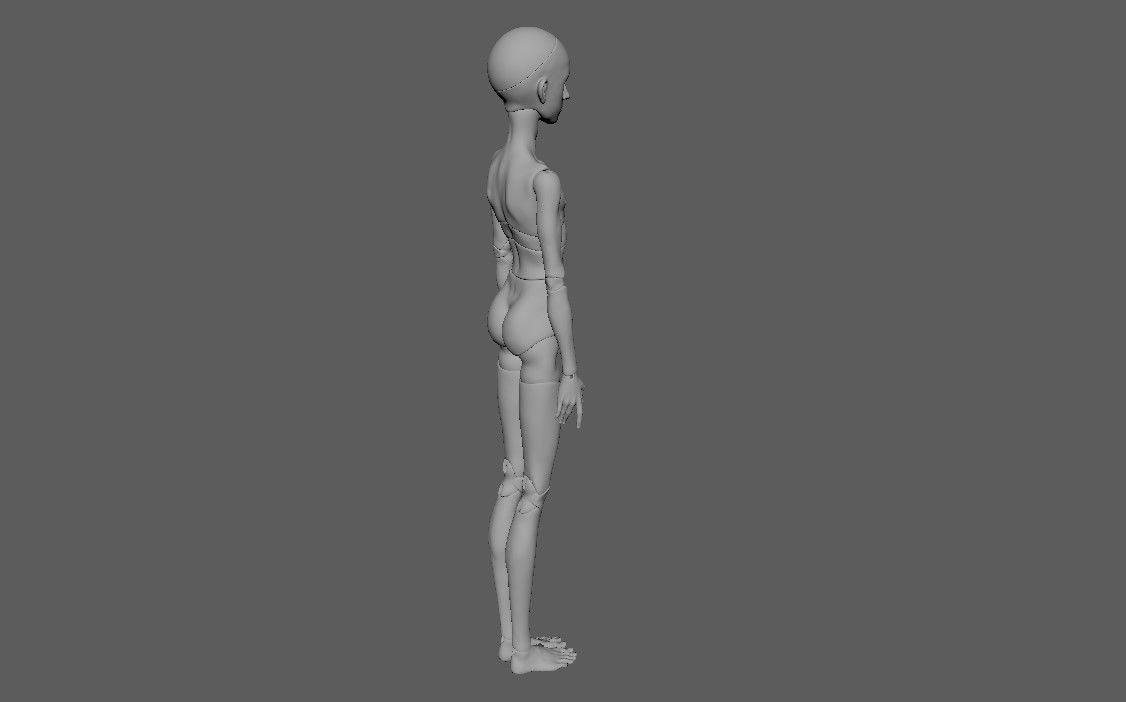 BJD doll boy Lemuel ball joint doll 3D print model_29