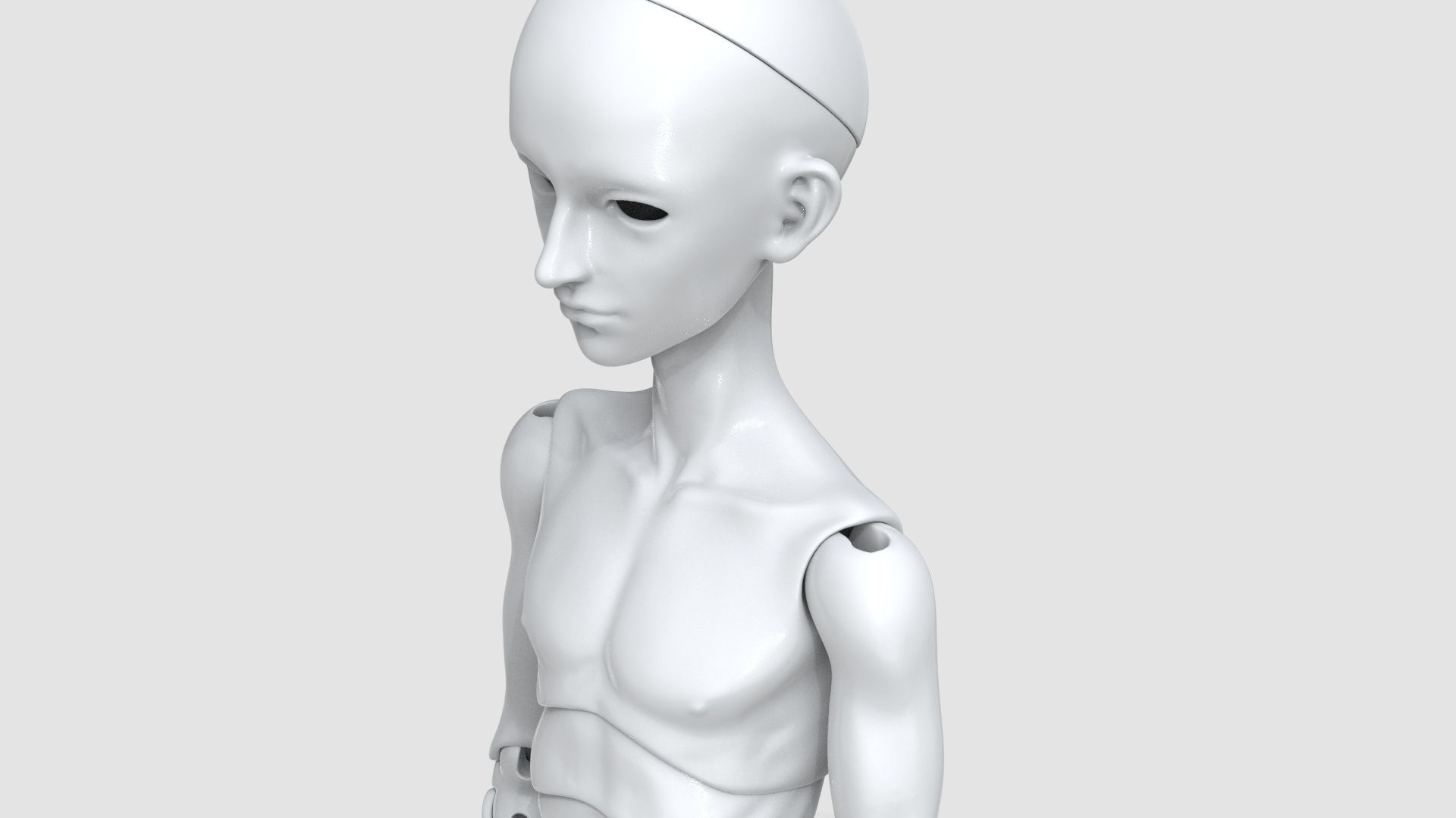 BJD doll boy Lemuel ball joint doll 3D print model_2