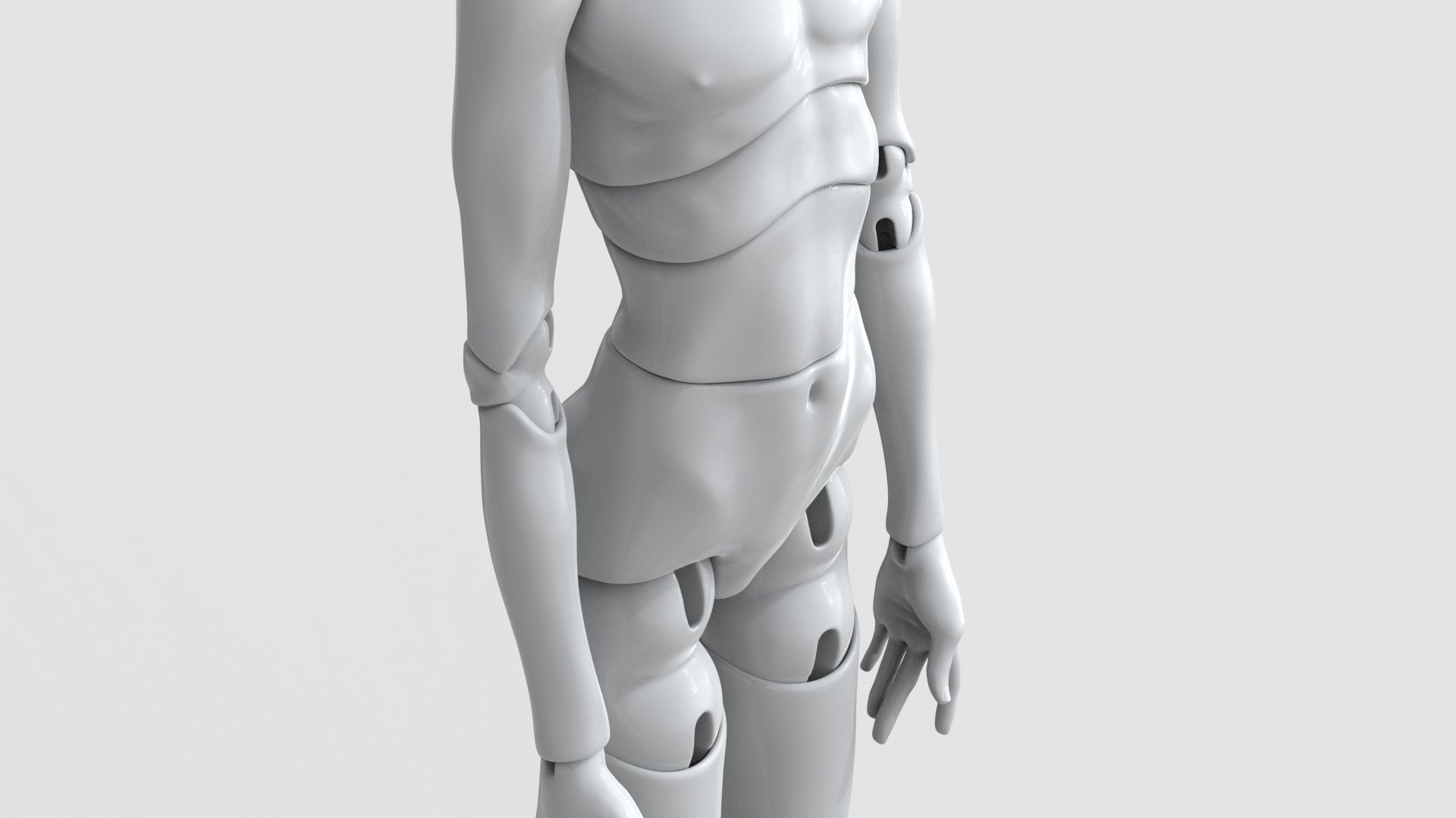 BJD doll boy Lemuel ball joint doll 3D print model_5