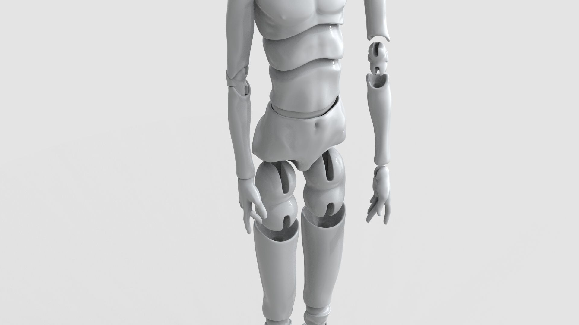 BJD doll boy Lemuel ball joint doll 3D print model_12