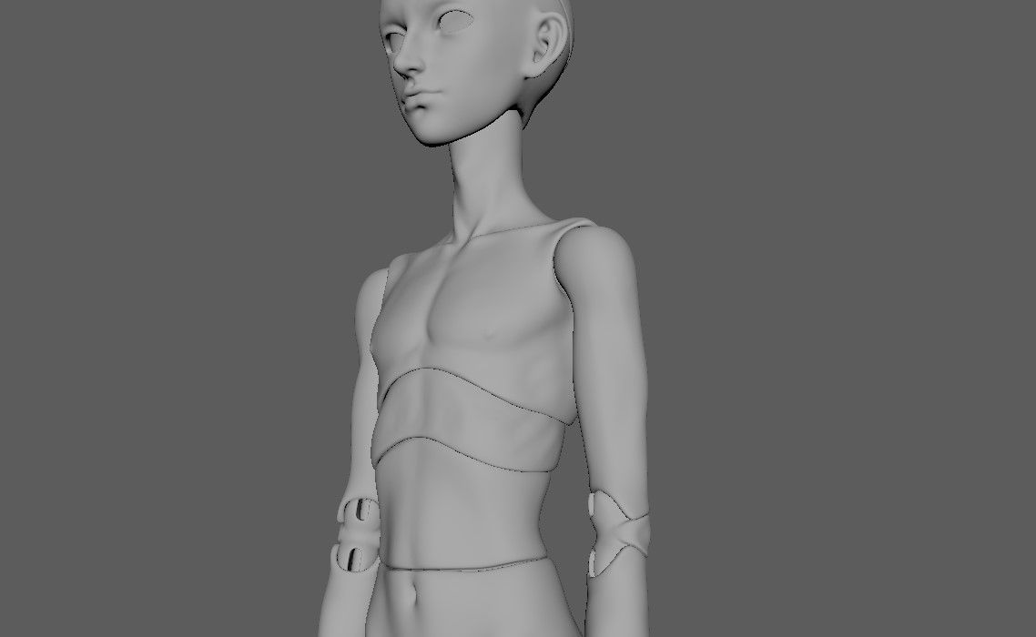 BJD doll boy Lemuel ball joint doll 3D print model_31