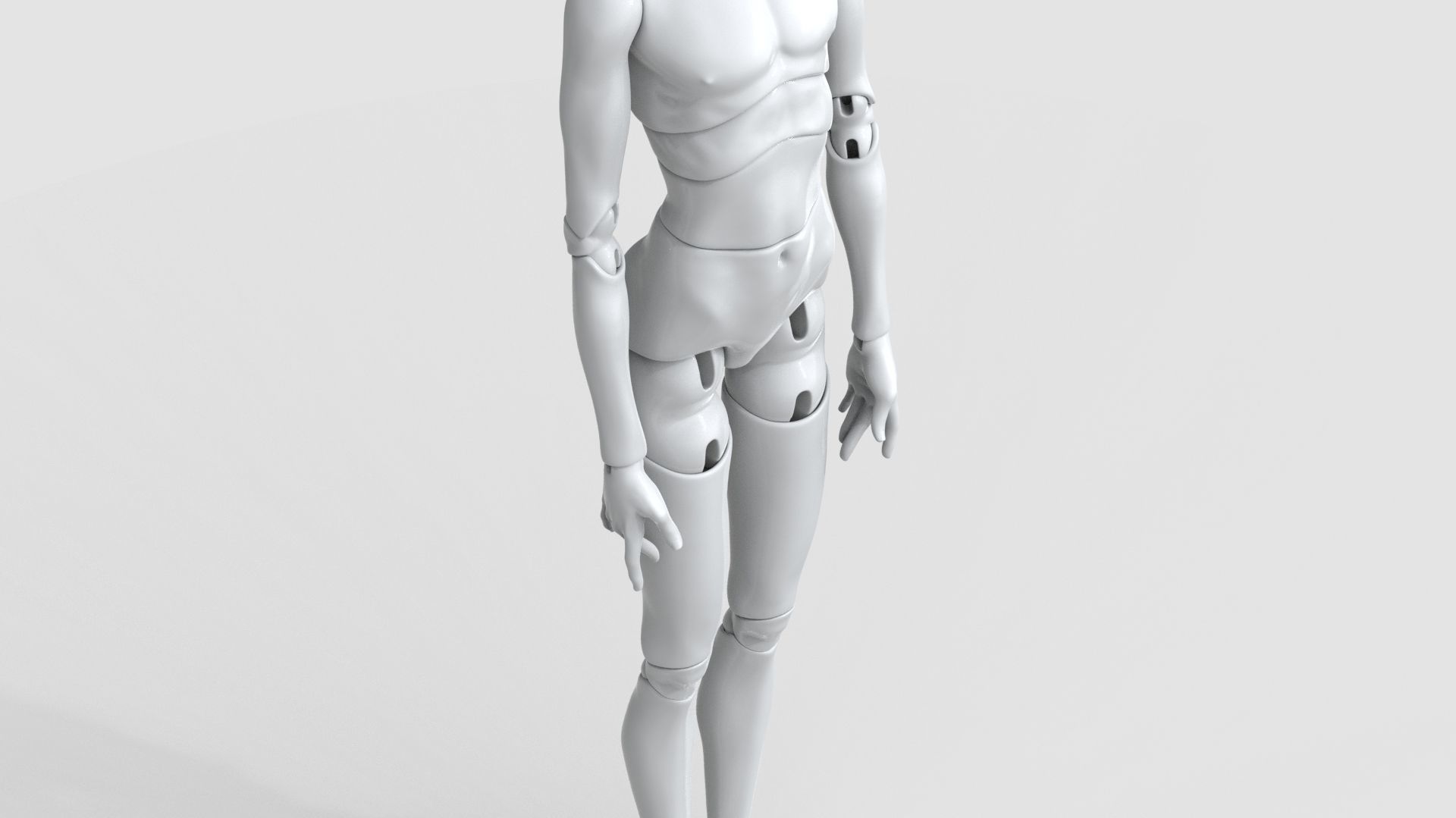 BJD doll boy Lemuel ball joint doll 3D print model_13