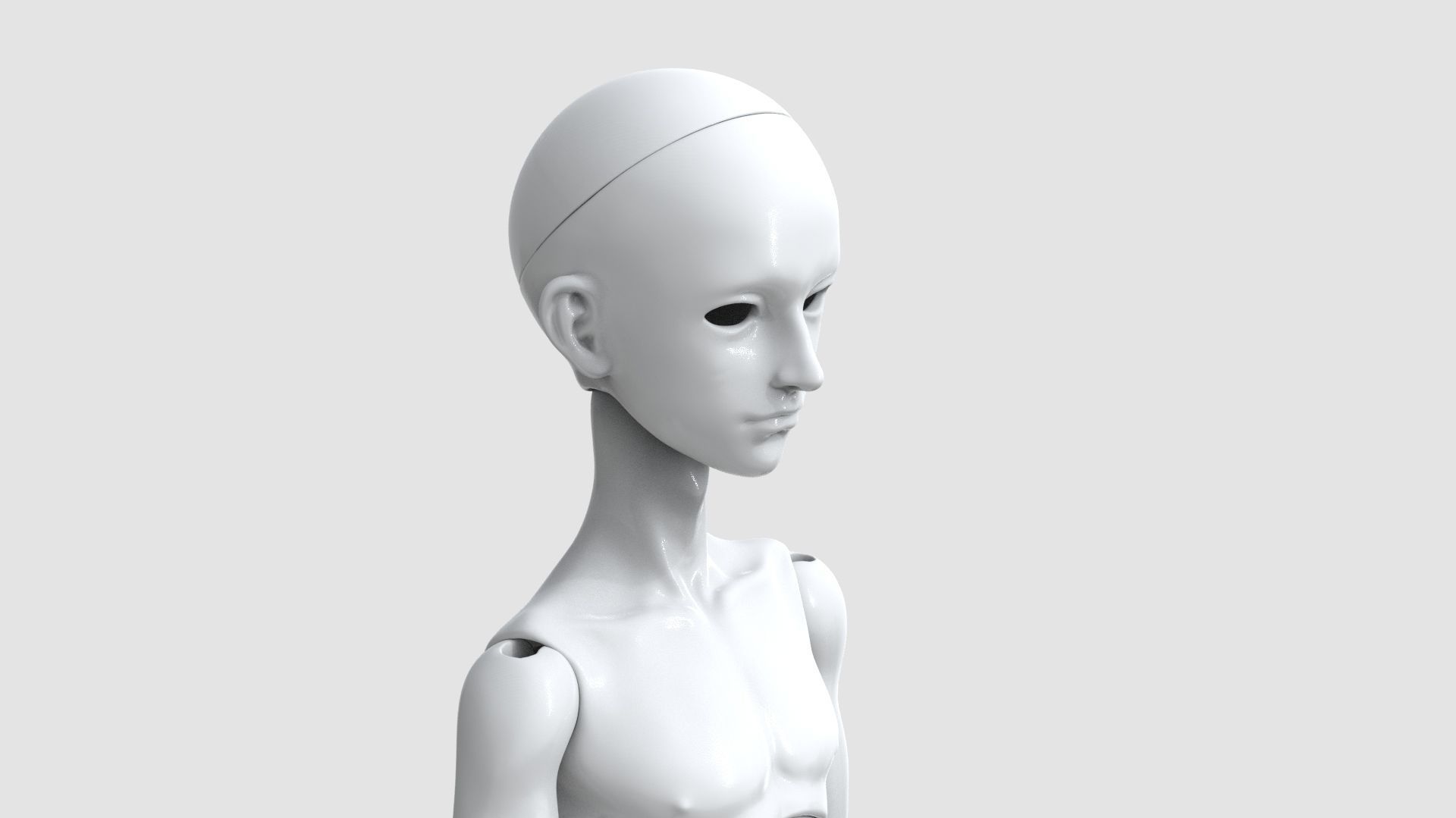 BJD doll boy Lemuel ball joint doll 3D print model_16